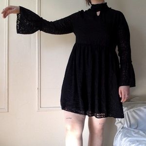 kind of witchy black babydoll dress